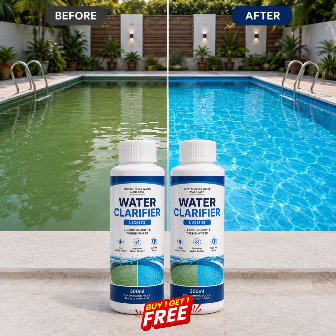 Water Clarifier Liquid – For Aquariums, Ponds, Pools & Tanks | 300ml | BUY 1 GET 1 FREE