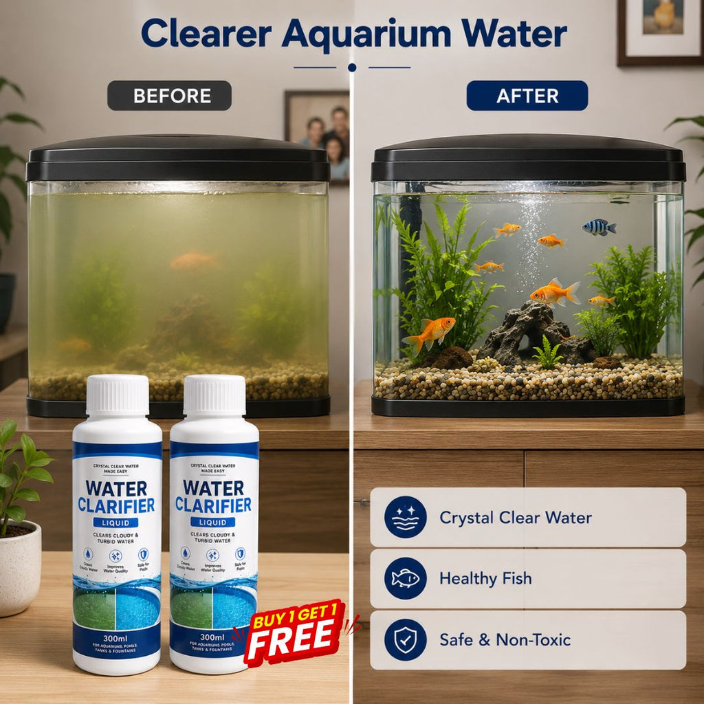 Water Clarifier Liquid – For Aquariums, Ponds, Pools & Tanks | 300ml | BUY 1 GET 1 FREE