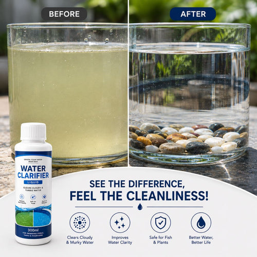 Water Clarifier Liquid – For Aquariums, Ponds, Pools & Tanks | 300ml | BUY 1 GET 1 FREE